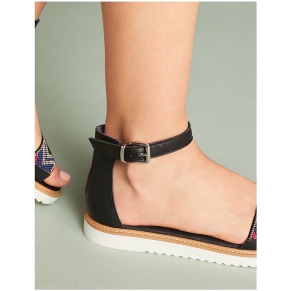 🪖😀🔥Anthropologie - Liendo by Seychelles “Athens” Beaded Sandal - EU40 - Picture 3 of 6